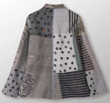 FRAYED PATCH KANTHA SIMPLE JKT