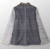 FRAYED PATCH KANTHA SIMPLE JKT