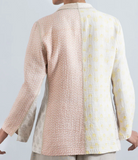 FRAYED PATCH MIX KANTHA SHORT JKT