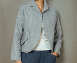 DUCK SUN DYE WITH PATCH KANTHA CROPPED BASIC JACKET