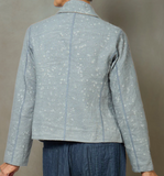 DUCK SUN DYE WITH PATCH KANTHA CROPPED BASIC JACKET