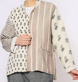 BBK PATCH KANTHA KAFTAN JACKET SHORT