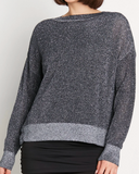 Metallic Seed Stitch Sweater