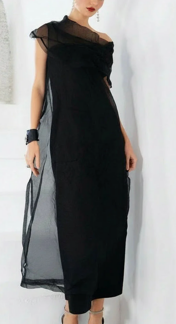 jackie o dress Black Organza – Betsy Jenney City chic Gadsby Sequin mini dress it moves beautifully while Size:36W | 34-36L Abrigos y Chaquetas