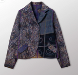VINTAGE COTTON KANTHA CROPPED BASIC JACKET