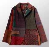 JACQUARD SILK KANTHA BASIC JACKET