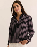 Flora Long Sleeve Classic Stripe Top