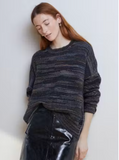 Boxy Crew With Contrast Linking Stitch