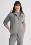 Rib Zip Mock Cardigan