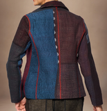 Ajrakh Print and Silk Cotton Patch Kantha Shaped Jacket
