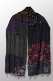 Georgette Vintage Silk Patch Kantha Scarf Short