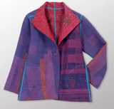 Cotton Overdye Kantha Short Jacket