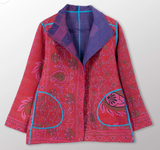Cotton Overdye Kantha Short Jacket