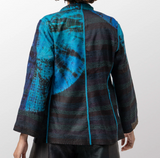 Tie Dye Circle Shibori Kantha Short Jacket
