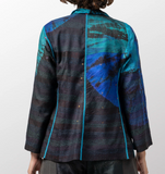 Tie Dye Circle Shibori Kantha Short Jacket