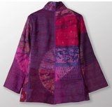 Tie Dye Circle Shibori Kantha Short Jacket