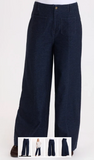 Miller Indigo Twill Wide Leg Trouser