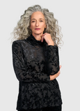 Cut Velvet Turtleneck