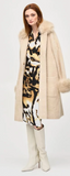 Faux Fur and Feather Yarn Coat