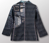 TIE DYE CIRCLE SHIBORI KANTHA SHORT JACKET