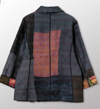 JACQUARD SILK KANTHA BASIC JACKET