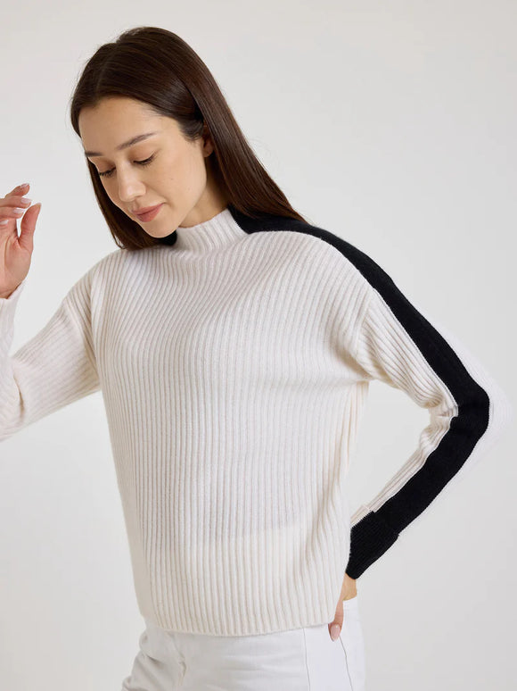 Mock Neck Cashmere Sweater