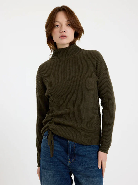 Rouched Cashmere Sweater