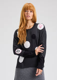 Happy Face Charcoal Sweater