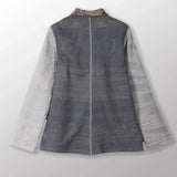 Frayed Patch Kantha Simple Jacket