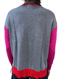 Two Tone Cotton Cashmere Sweater