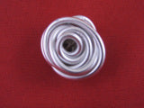 Silver Wire Knot Micro Brooch