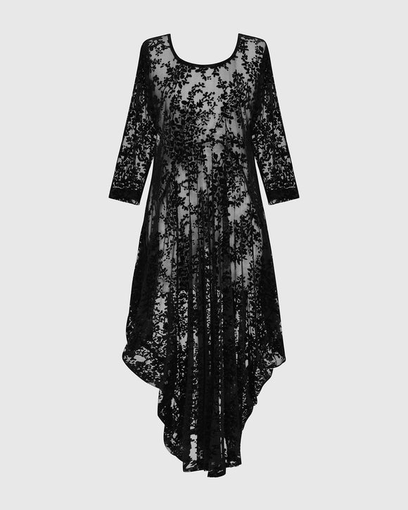 Black Racey Lacey Dress