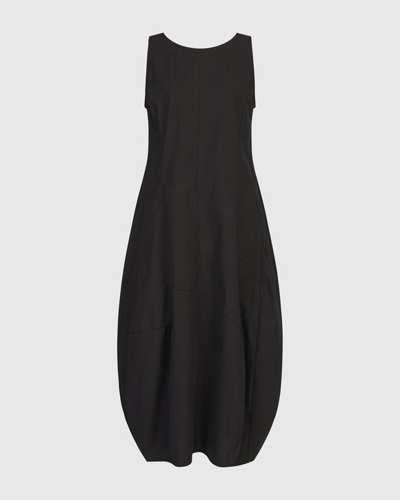Black Cotton Tank Dress