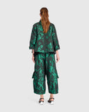 Emerald Jacquard Jacket