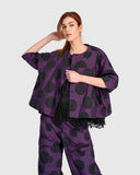 Violet Taffeta Jacket