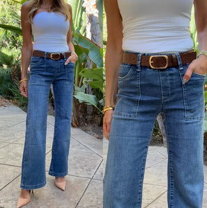 Christine Pant in Medium Denim