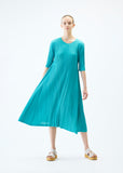 Turquoise Mellow Pleats Dress