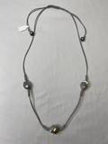 Pearl And Leather Necklace