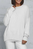 Pima Cotton Boatneck Rib Sweater