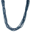 Multi Strand Beaded Short Necklace