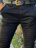 Nansi Pant in Black Herringbone