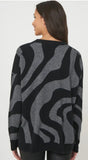 Gray & Black Cashmere Sweater
