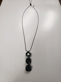 Black Diamond Adjustable Necklace
