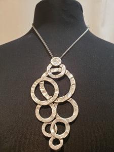 Pewter Necklace with Circles
