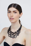 Curves Duo Necklace Black
