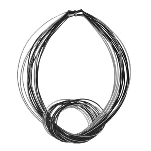 Black/Silver Wire Necklace
