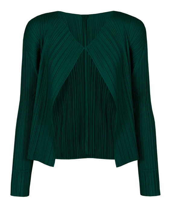 Monthly Colors March Cardigan Deep Green