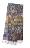 Paisley Ombre Oversized  Pepper Scarf