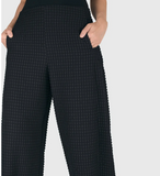 Black Waffle Pants