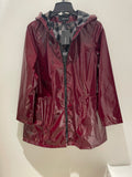 Bordeaux Patent Raincoat